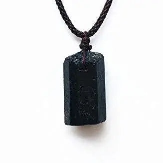 Natural Black Tourmaline Protection Pendant Necklace-Your Soul Place